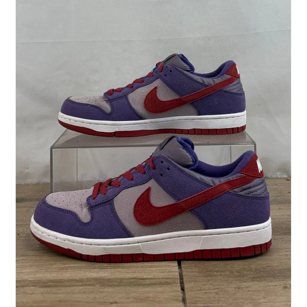 Nike Dunk Low Purple Red Grey Men's Shoes Size 11 CU‎ 1726 500